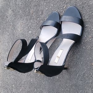 Louise Et Cie black heels 37.5 7.5 like new